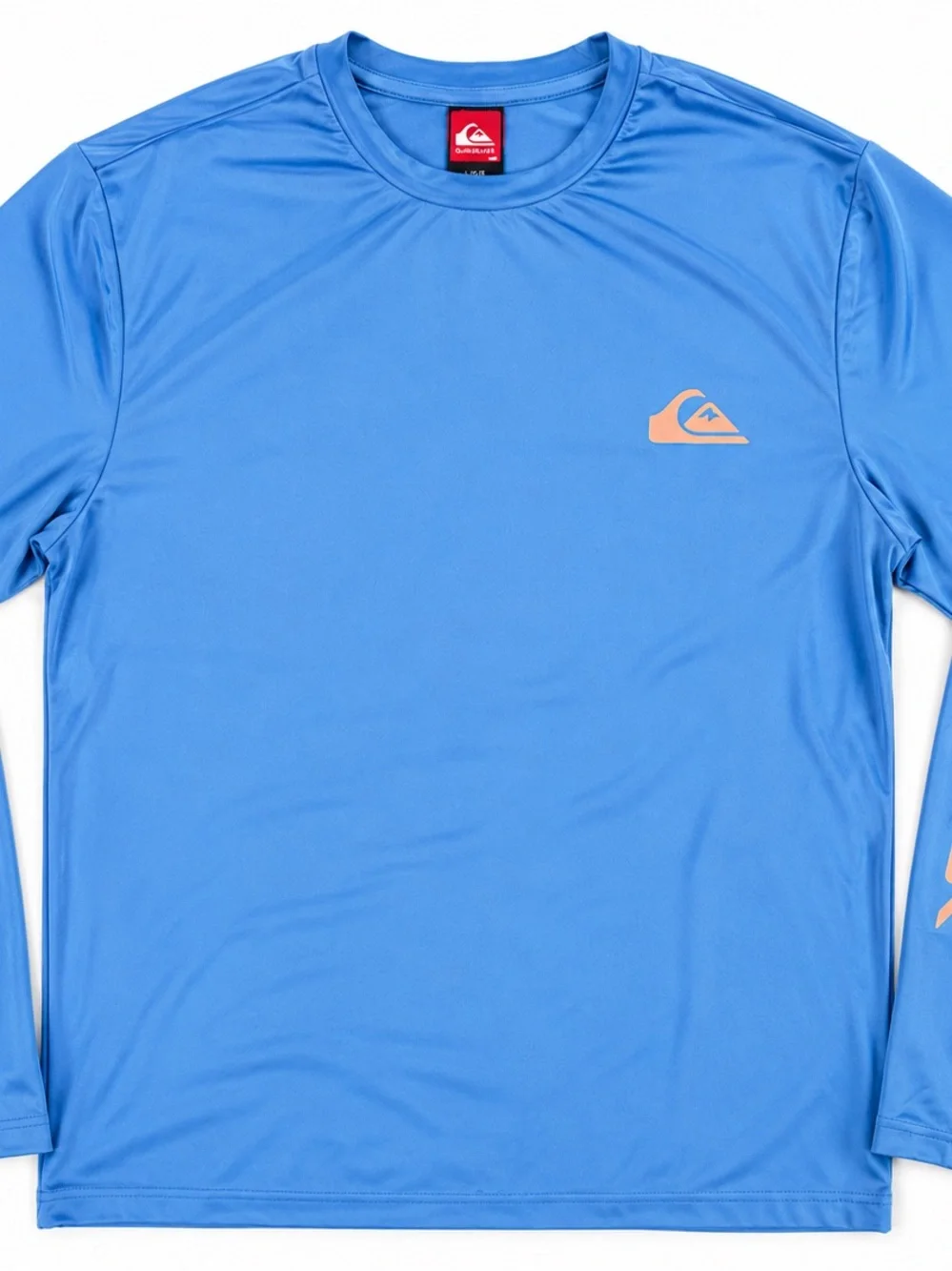Quiksilver Men's Long-Sleeve Rash Guard - Light Blue
